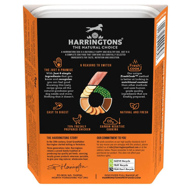 Harringtons Just 6 Chicken Grain Free Adult Wet Dog Food 380g - 380G
